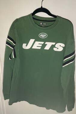 NFL Team Apparel New York Jets Long Sleeve Graphic T-Shirt Adult Large